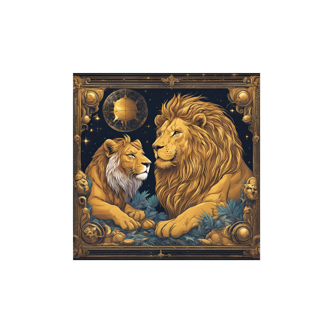 Leo zodiac artwork